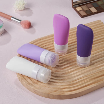 INSFIT Portable Travel Bottles, TSA Approved Leak Proof Containers for Toiletries, BPA Free Refillable Accessories for Shampoo, Body Wash, Liquids (4 Pack)