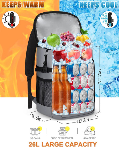 Capolo 36/45 Cans Cooler Backpack Insulated Waterproof for Women Men Lunch Backpack Coolers Leak Proof Soft Cooler Bags