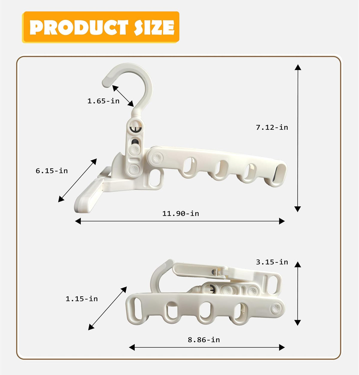 Over The Door Hooks Hanger,Foldable Portable Folding Hangers,Hanging Rack,Clips,Essentials for Cruise,Vacation,Camping,RV,Road Trip,Hotel,Business Travel, Student Apartment(White Bag)