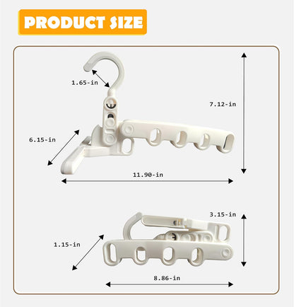 Over The Door Hooks Hanger,Foldable Portable Folding Hangers,Hanging Rack,Clips,Essentials for Cruise,Vacation,Camping,RV,Road Trip,Hotel,Business Travel, Student Apartment(White Bag)