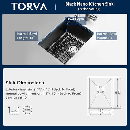 TORVA 15 x 17 Inch Gloss Black Ceramic Coating - Image 2