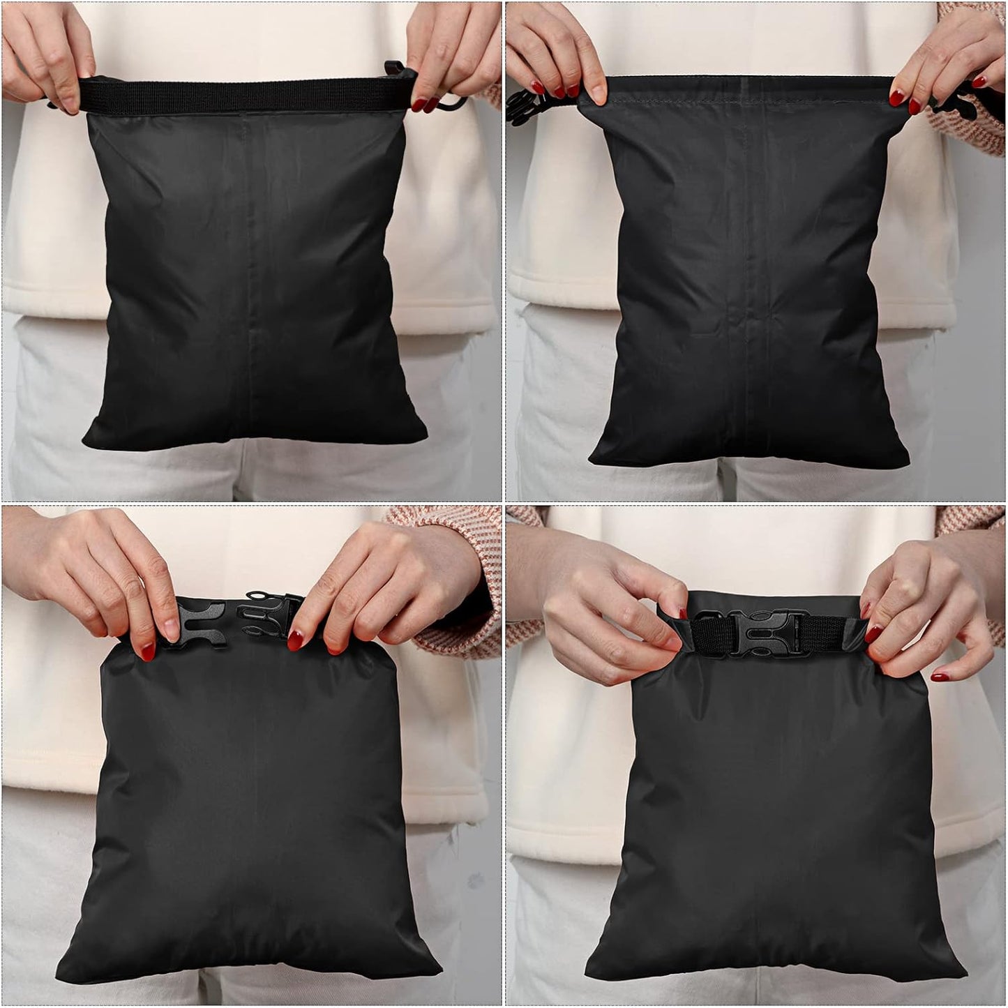 Shappy Waterproof Dry Bag Set 6 Sizes Lightweight Sacks and Long Adjustable Shoulder Strap Outdoor Water Proof Keep Gear Dry Bag Stuff Sacks for Backpacking, Boating, Hiking, Camping