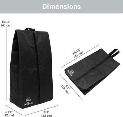 Travel Shoe Bag, Odor Absorbing Bag, Water Resistant, Shoe Storage, Organizer Shoe Pouch with Zipper for Men and Women