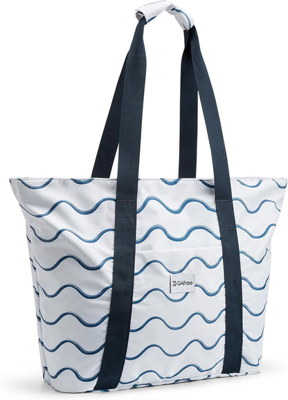 G4Free Beach Bag, Waterproof Beach Bags for Women, Personalized Strap Tote Bag for Women Birthday Gifts