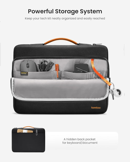 tomtoc 360 Protective Laptop Carrying Case for 15.6 Inch Acer Aspire 5 Slim Laptop, 15.6-16 Inch ASUS Strix G16/G15, Dell XPS 17, More Dell Lenovo ThinkPad 15 Inch Chromebook