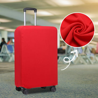 PATIKIL Luggage Cover, Suitcases Covers Elastic Carry on Cover Protector Washable Scratch-Resistant Fits 22-23 Inch Luggage for Travel Business Trips, Red
