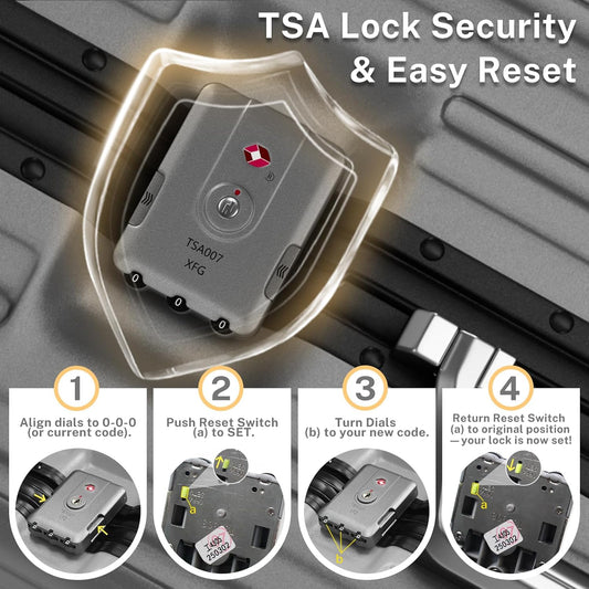 Krute Carry On Luggage 20 inch Aluminum Frame Suitcase with Spinner Wheels No Zipper PC+ABS Hardshell Luggages TSA Lock Zipperless Suitcases