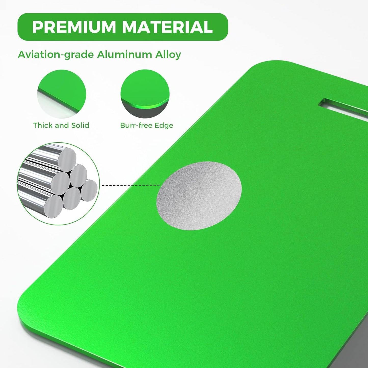 Personalized Luggage Tags, Custom Luggage Tags 4 Pack TSA Approved Double Sided Laser Engraving, Metal Luggage Tag for Suitcases with Stainless Loops, Name Tag for Bags, Backpacks (Green)