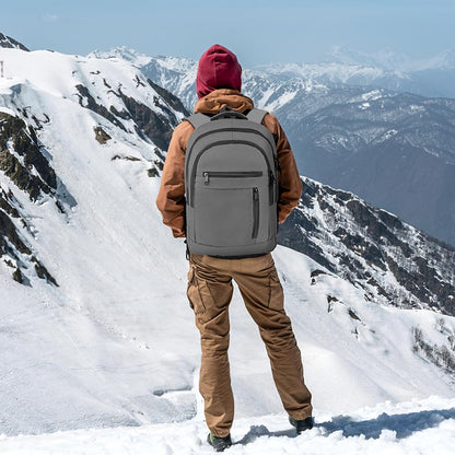 Travel Laptop Backpack, Extra Large Laptop Backpack, 17 Inch Laptop Backpack, 40L Heavy Duty Water Resistant TSA Airline Approved Business Work Computer College School Backpack Bag for Men Women, Grey