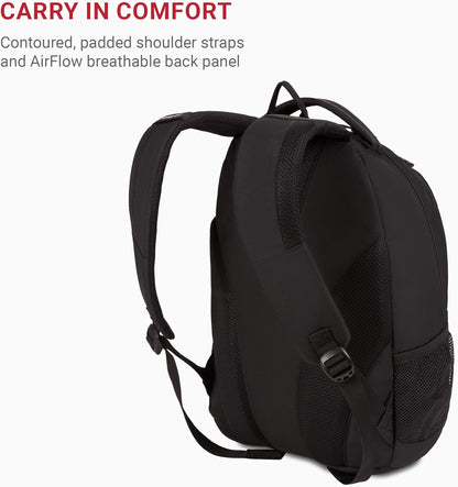 SwissGear 1186 Bungee Backpack, Black, 17-Inch