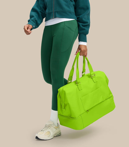 Weekender Bags for Women, Large Travel Duffel Bag with Shoes Compartment, Carry On Overnight Tote Bags with Toiletry Bags, Hospital Bags for Labor and Delivery