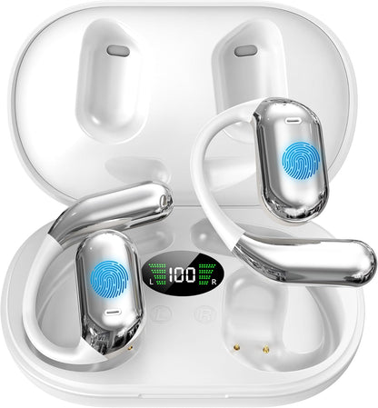 AI Language Translator Earbuds Real Time, 3-in-1 Translation Earbuds 134 Languages & Accents and Long Battery Life, HF Sound, Spanish/English Audífonos Traductores for Travel Business Learning, White