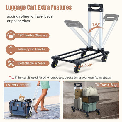 Infant Car Seat Travel Bag with Wheels Fits Chicco KeyFit 30,Nuna Pipa,UPPAbaby MESA, Padded Car Seat Bags for Airplane, Gate Check Bag with Side Pocket, Removable Cover for Air Travel, Black