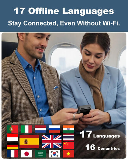 iTour D-Lite Dual Screen Language Translator Device, 2025 Real-Time Voice Translation Interpreter Hub 139 Languages, Group Chat & Photo & PhoneTranslation, Instant Pocket AI Translator Device