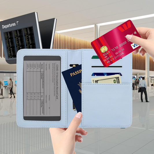 ZOPPEN Passport Holder Wallet, Passport Cover Travel Wallet Women Travel Essentials Accessories Document Organizer Travel Must Haves Rfid Blocking Cover Case for Women and Men, Lavender