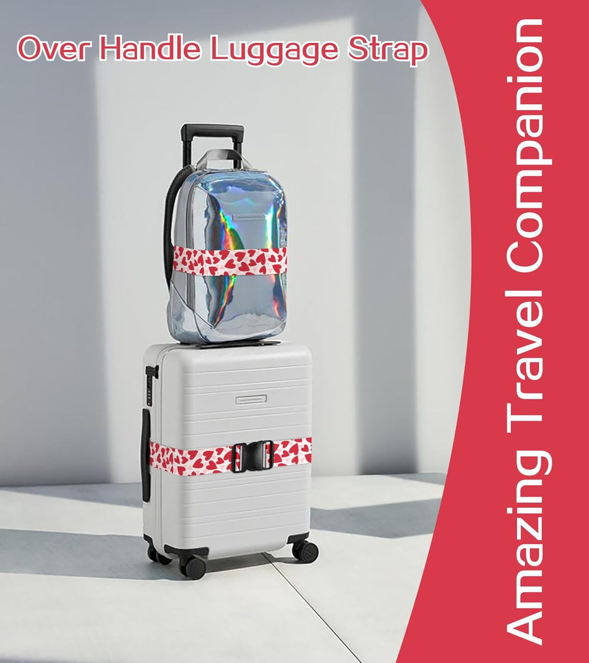 Luggage Straps for Suitcases Travel Belt Luggage Band Heavy Duty Traveling Luggage Identifier Cute Women Girls Unique Accesory,