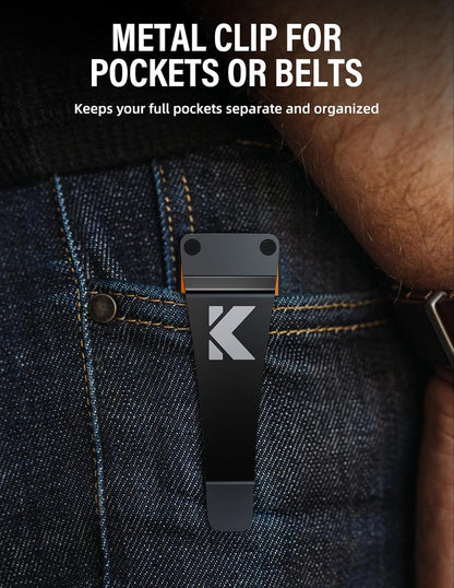 Key Organizer Key Holder Compact Key Case Minimalist Metal Key Chain Key Holder for Keychain Secures 8-10 Keys EDC