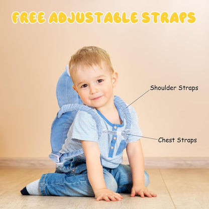 Baby Head Protection Backpack - Soft & Comfortable, Cute Cartoon Design, Flying Dragon