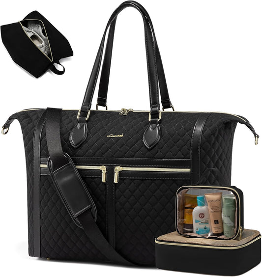 LOVEVOOK 4-in-1 Travel Weekender - Duffle, Carry On, Overnight & Toiletry Bag with Wet Pocket