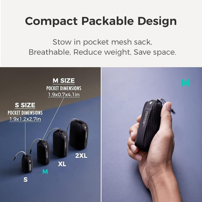 Ultralight Quick Dry Towel - Medium&Small 2 Pack Microfiber Towels with Compact Packable Pocket for Lightweight Backpacking Travel, Beach, Gym, Camping & Hiking(Grey, M&S 2 Set)