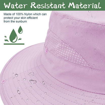 ZOORON Sun Hat for Men Women Fishing Hat with Neck Flap Wide Brim Bucket Hat UV Protection for Beach Camping Hiking
