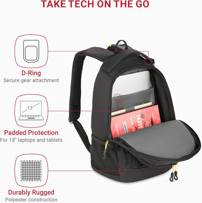 SwissGear 1186 Bungee Backpack, Vintage Khaki, 17-Inch