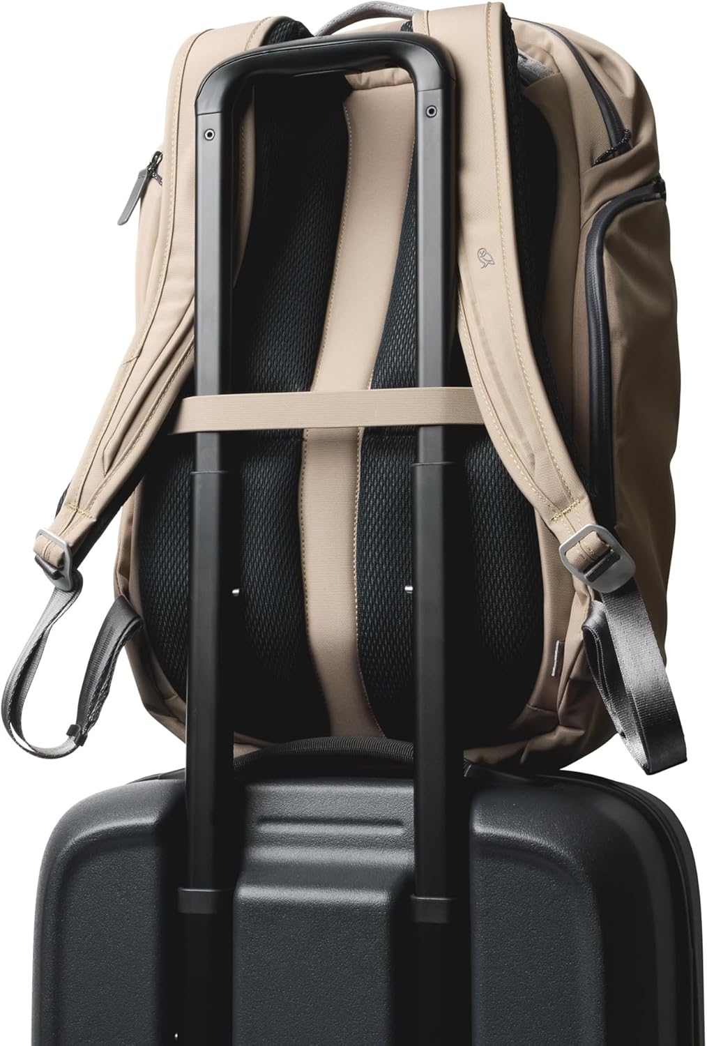 Bellroy Transit Travel Pack Pro (30–38 liter travel backpack, laptop sleeve, RFID protection zip bottle pocket) - Stone