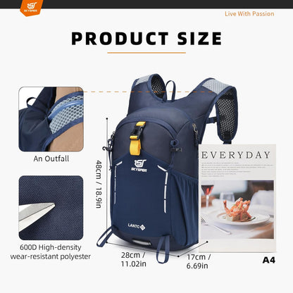 SKYSPER Small Hiking Backpack - 25L Travel Daypack Lightweight Bag Water Resistant Hiking Backpacks for Women Men