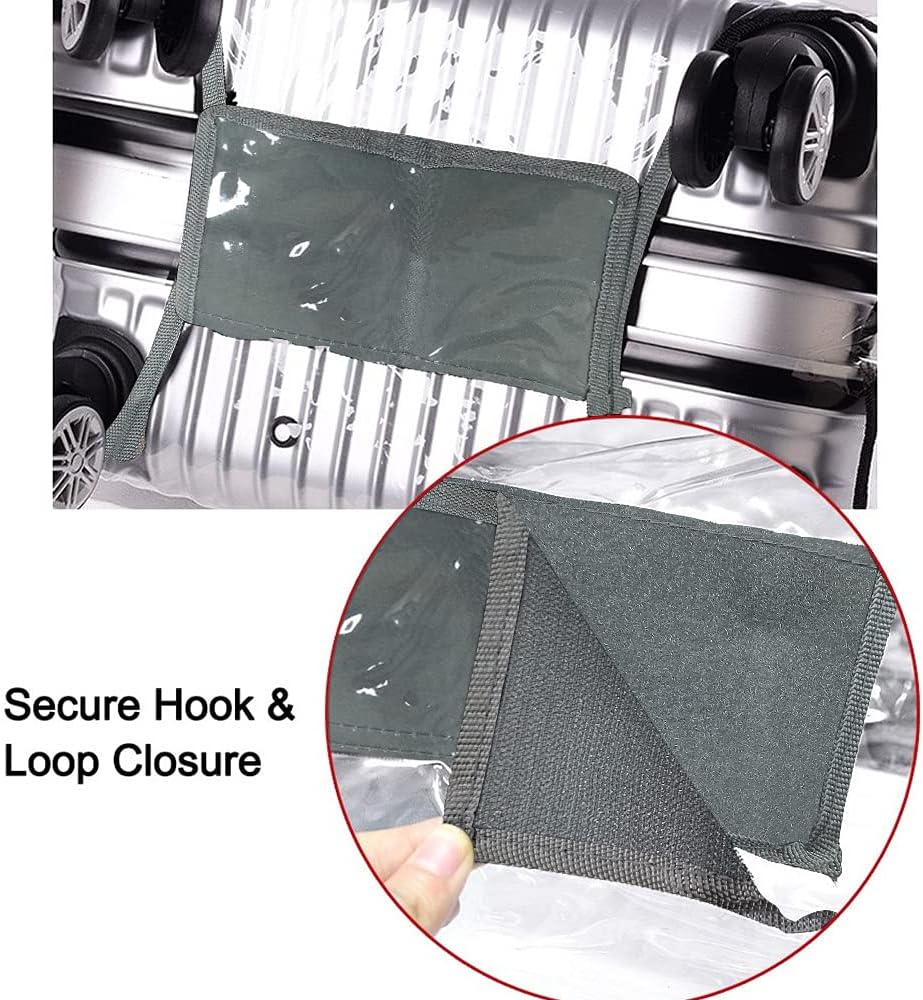 20 Inch Luggage Covers for Suitcase TSA Approved,Carry On Luggage Cover Protector Suitable 20-21 Inch Full Clear 3mm Thickness Protector PVC Clear Suitable for Long Travel Accessories