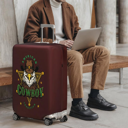 HYPER VENTURE Washable Luggage Cover - Fashion Suitcase Protector Fits 31-32 Inch Luggage (Eagle Glory, XL)