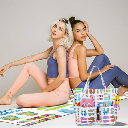 Waterproof Beach Tote Pool Bags for Women Ladies Extra Large Gym Tote Carry On Bag With Wet Compartment for Weekender Travel