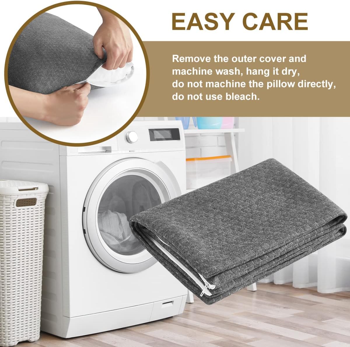 Ivellow Travel Pillow Compressible Camping Pillow for Sleeping Shredded Memory Foam Pillow Compact Firm Supportive for Adults Kids Outdoor Backpacking Hiking Essential Gear