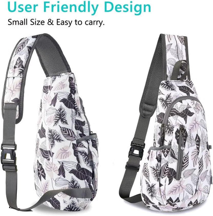 TITECOUGO Small Sling Bag, Lightweight Crossbody Backpack for Men Women, Shoulder Bag for Sports and Outdoor