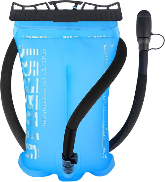 Hydration Bladder,TPU Water Bladder,Water Bladder for Hiking Backpack,BPA Free,Wide Opening,Leak-Proof,Water Reservoir for Hiking Cycling Camping Running