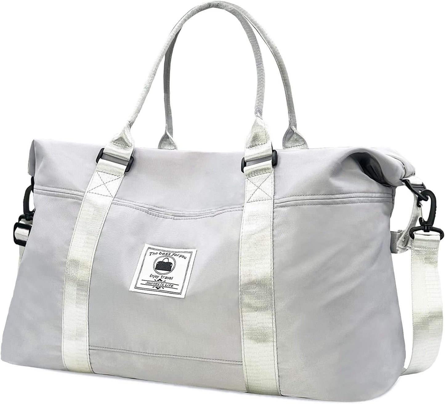 Travel Duffle Bag, Waterproof Sport Tote Gym Bag for Women Men, Overnight Weekender Carry On Bag with Wet Pocket