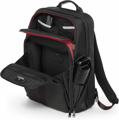 TUMI - Alpha Bravo Pro 17" Backpack - Expandable Travel and Commute Gaming and Tech Bag - Fits up to 17" Laptop - Red Ombre