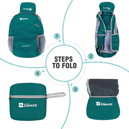 ZOMAKE Lightweight Packable Backpack 20L, Foldable Backpacks Small Daypack for Hiking Water Resistant Day Bag for Travel