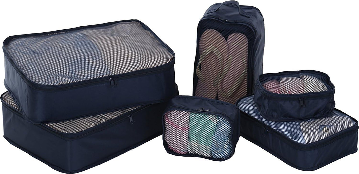 JJ POWER Travel Packing Cubes, Luggage Organizers with Shoe Bag