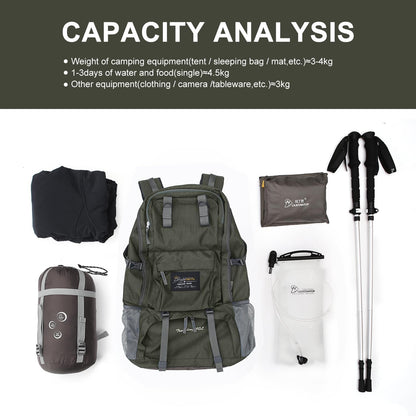 MOUNTAINTOP 40L Hiking Backpack Lightweight Travel Backpack for Men&Women Outdoor Camping Backpacking