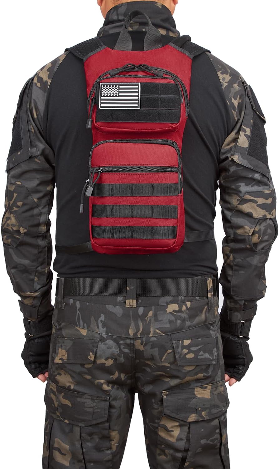 ATBP Insulated Water Hydration Pack Bag with 3L TPU Bladder Tactical Molle Hydration Backpack for Hiking Cycling Running