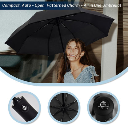 SY COMPACT Travel Umbrella Windproof Automatic Umbrellas Small Compact UV Sun Protection Factory Outlet Umbrella