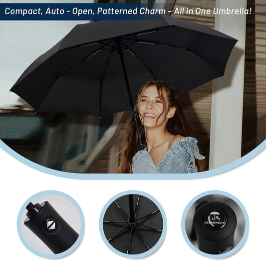 SY COMPACT Travel Umbrella Windproof Automatic Umbrellas Small Compact UV Sun Protection Factory Outlet Umbrella