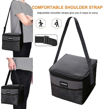 6 Can/5L Lunch Bag for Women Men Portable Lunch Box Small Cooler Bag Soft - Image 5
