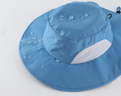 Home Prefer UPF50+ Mens Sun Hat Wide Brim Fishing Hat for Men UV Protection Womens Beach Bucket Hat for Golf Hiking Gardening