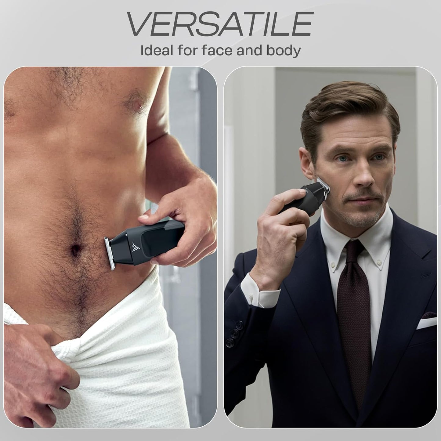 HUMMINGBIRD MK1 Compact Trimmer – Portable Electric Beard & Body Hair Trimmer for Men, Cordless USB-C Rechargeable, Face & Body Groomer, Travel Shaver, Travel Pouch, Great Gifts for Men, Dad, Husband