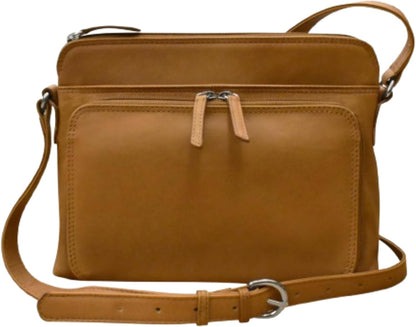 ili New York Genuine Leather Crossbody Bags for Women - Premium RFID Blocking Shoulder Bag Organizer with Adjustable Strap