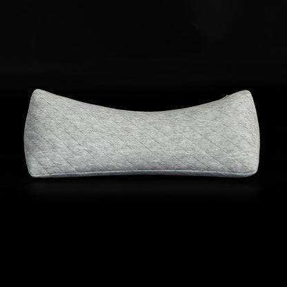 Buckwheat Neck Support Pillow Cervical Neck Cylinder Bolster Pillow Neck Pain Relief Breathable Comfortable for Back and Side Sleepers Round Pillows for Lunch Break Gray, 6x15 Inch
