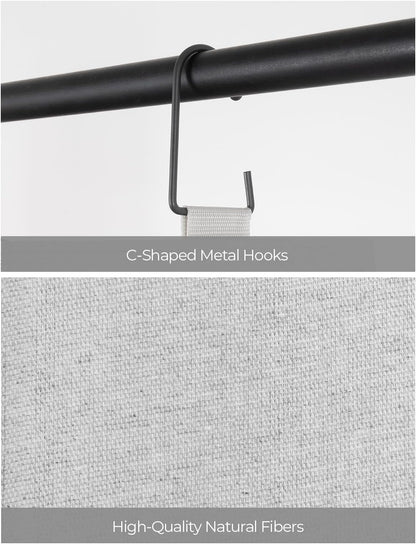 StorageWorks Hanging Closet Organizer, 3-Shelf Hanging Closet Shelves with Top Shelf, 19 ¾"W x 12" D x 31" H, Extra-Large Space, Light Grey