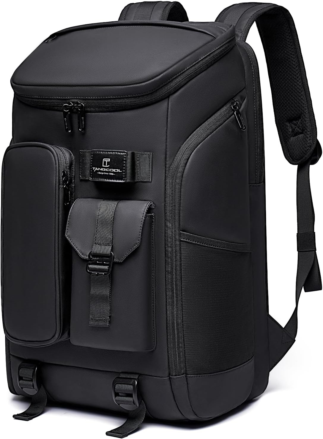Carry on Travel Backpack for Men Women,30L Multi-Pocket 17.3inch Laptop Backpack, Sports Gym Tennis Badminton Backpack with Shoe Compartment-Black