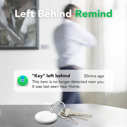 Air Tracker Tags-4 Pack: Smart Bluetooth Tracker, Item Finder Works with Apple Find My (iOS Only) App, Trakcer Tag Locator for Keys, Luggage, Satchel, Backpack etc. (Not for Android Devices)